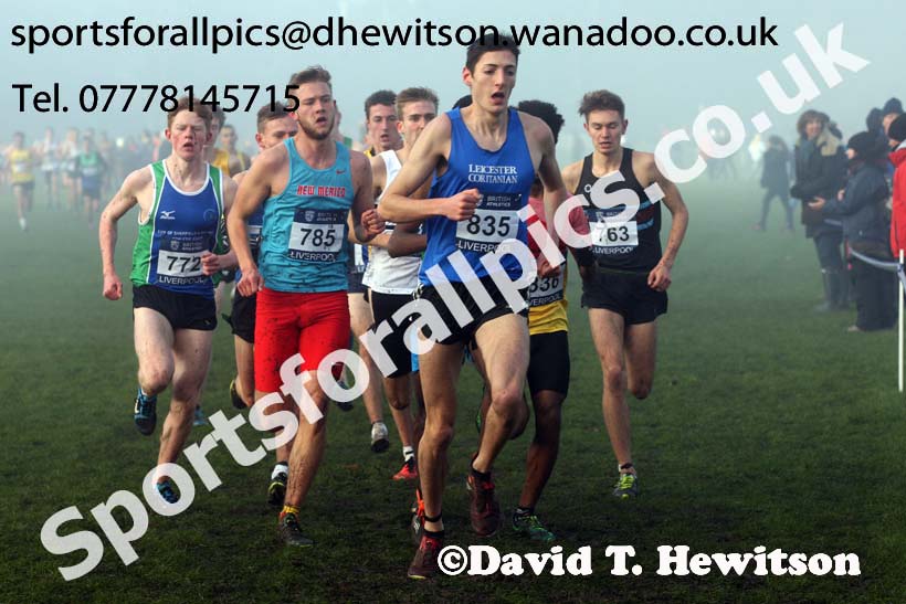 Junior men, European Cross Country Trials, Sefton Park, Liverpool. Photo: David T. Hewitson/Sports for All Pics